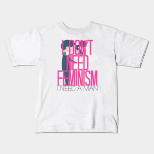 Feminism Brush-Off Kids T-Shirt